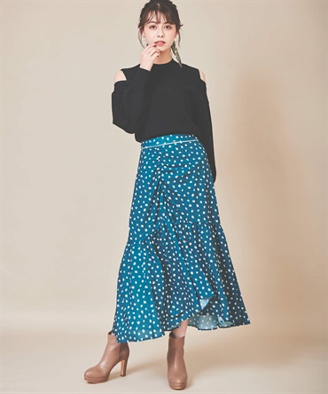 【SALE】レオパードプリントスカート