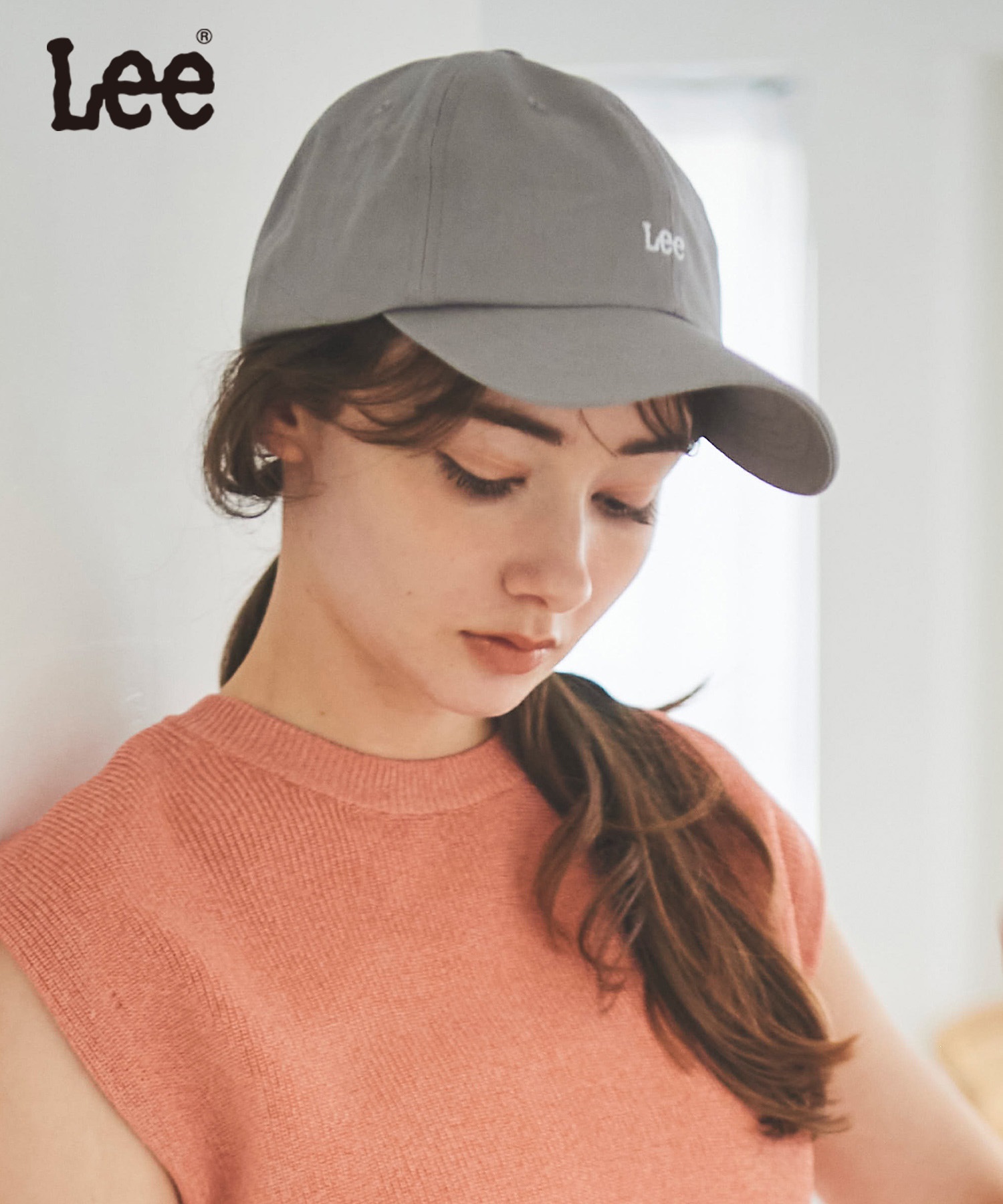 【SALE】【Leeコラボ】ロゴCAP(22グレー-フリー)