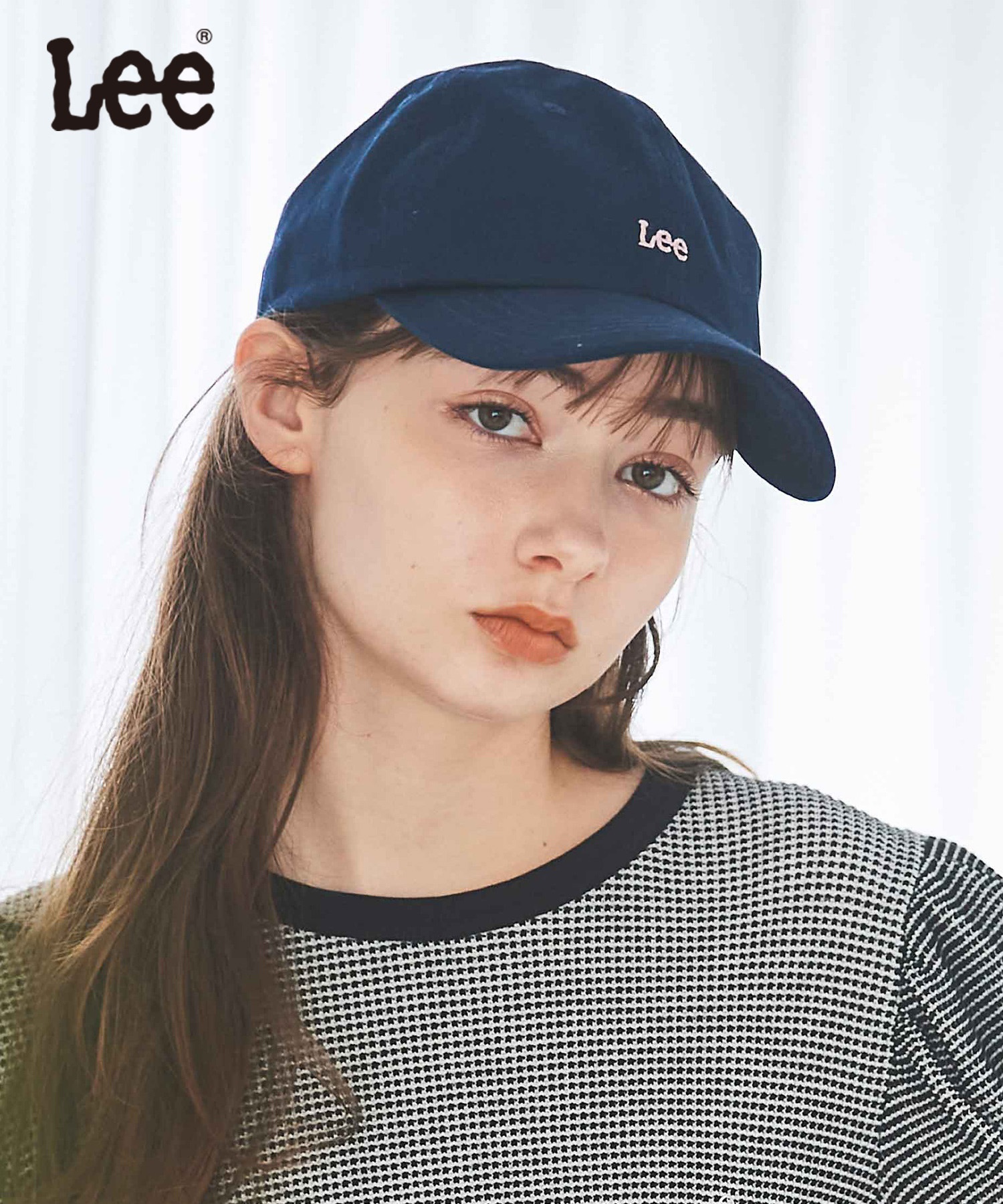 【SALE】【Leeコラボ】ロゴCAP(70ネイビー-フリー)