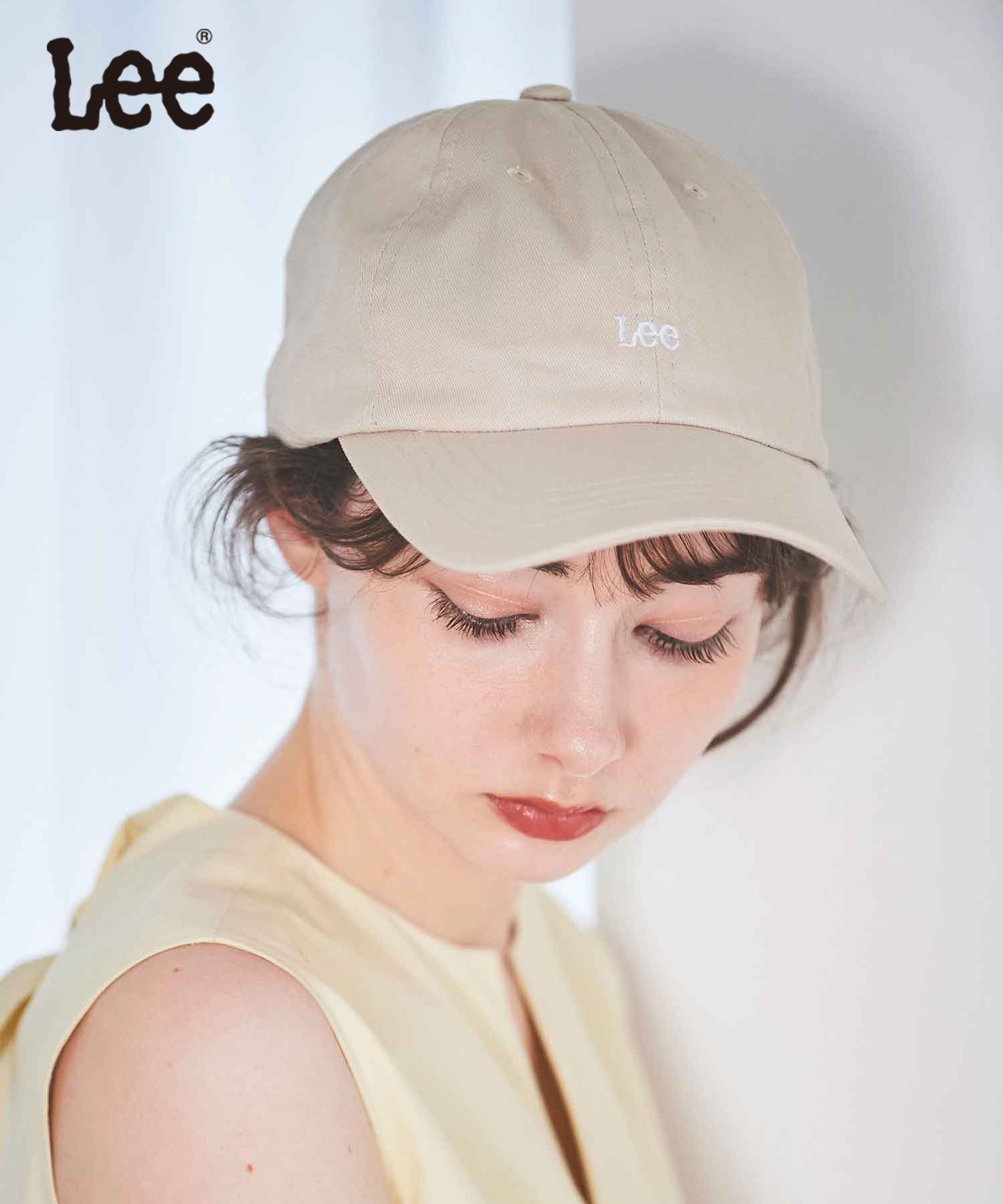 【SALE】【Leeコラボ】ロゴCAP(82ベージュ-フリー)