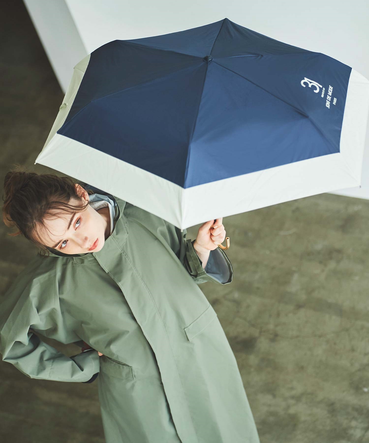 【SALE】晴雨兼用バイカラー折りたたみ傘