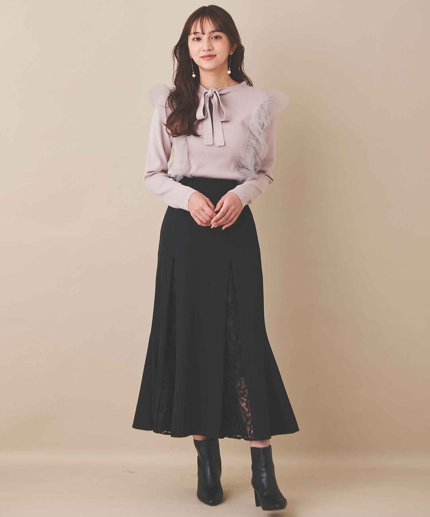 日本価格MONSE スカート　高級　切り替え スカート